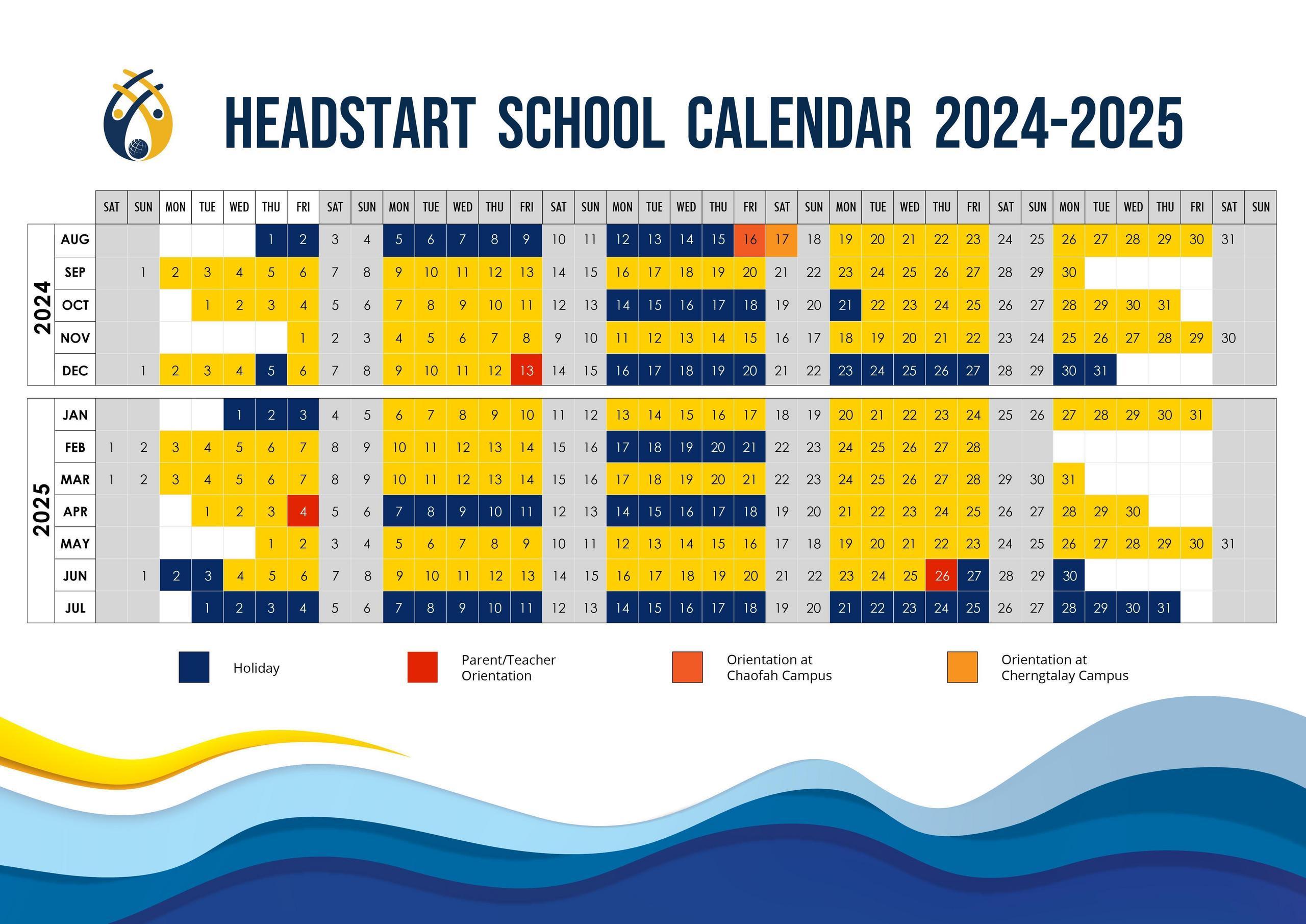 2024 2025 Academic Year Calendar