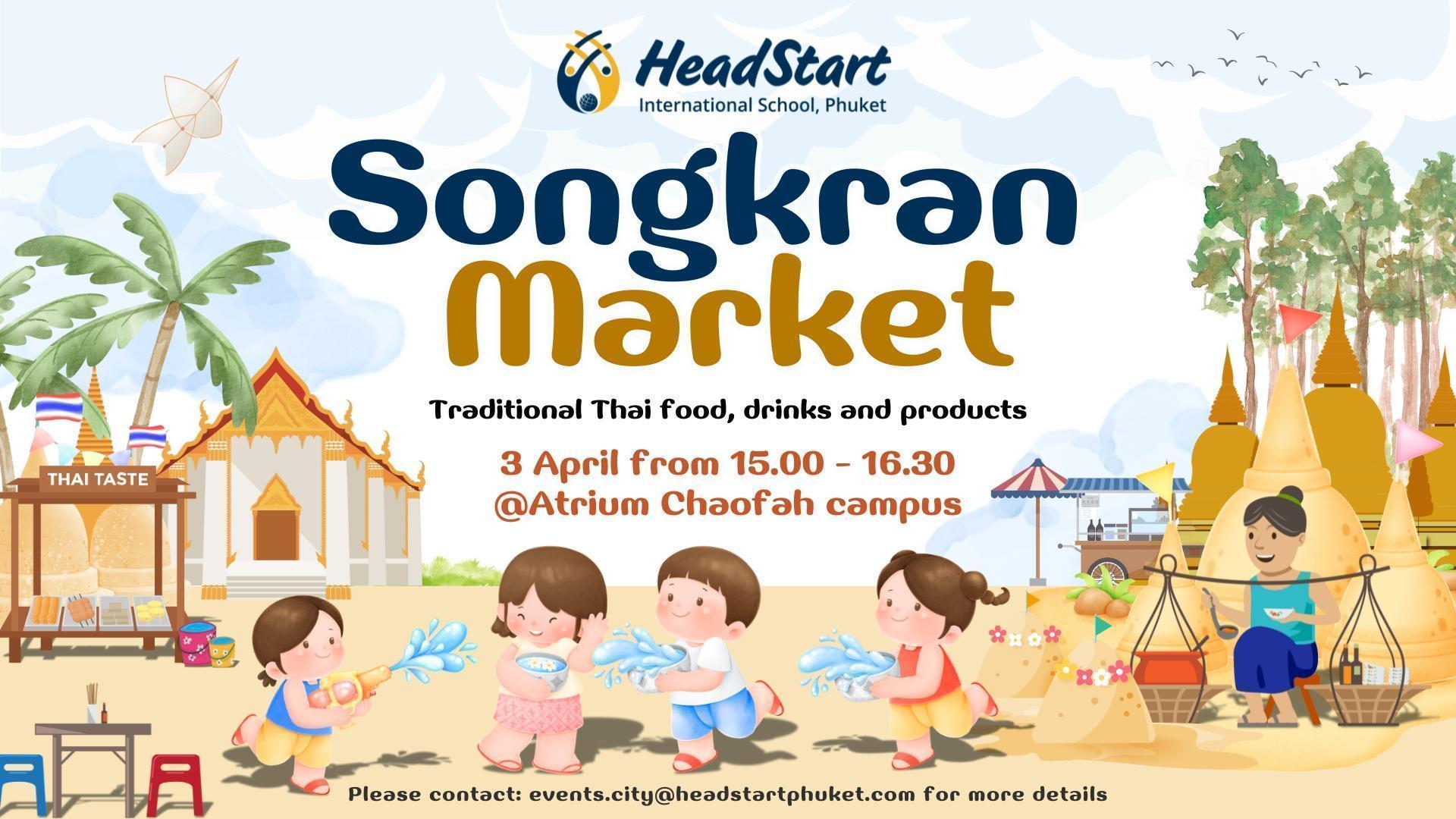 Songkran Market Poster