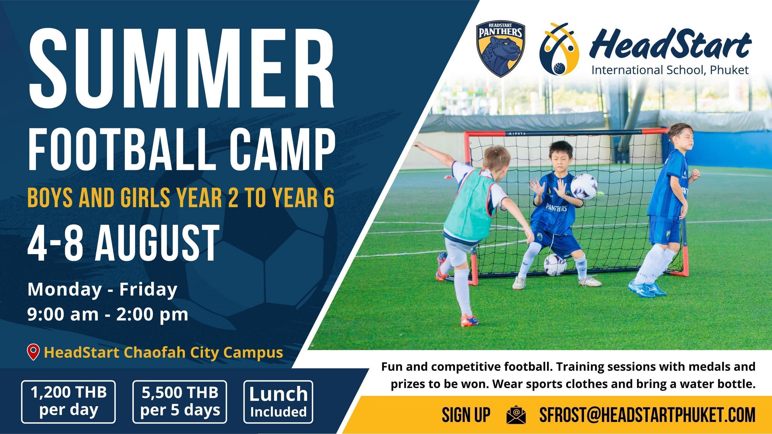 Summer Football Camp 4 8 Aug 16x9