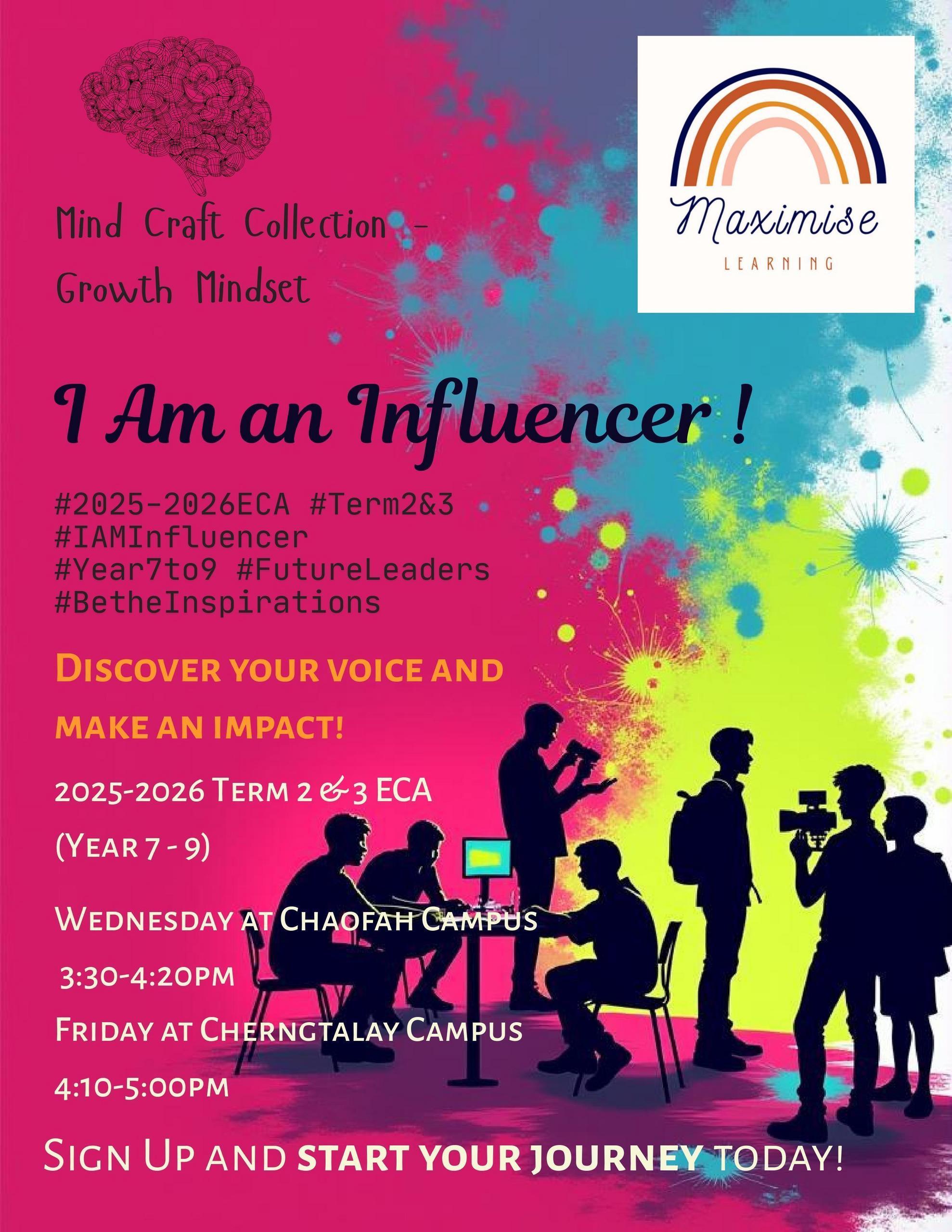 Flyer MindCraft Teens I Am an Influencer for Year7 9 Term2 3 page 0001