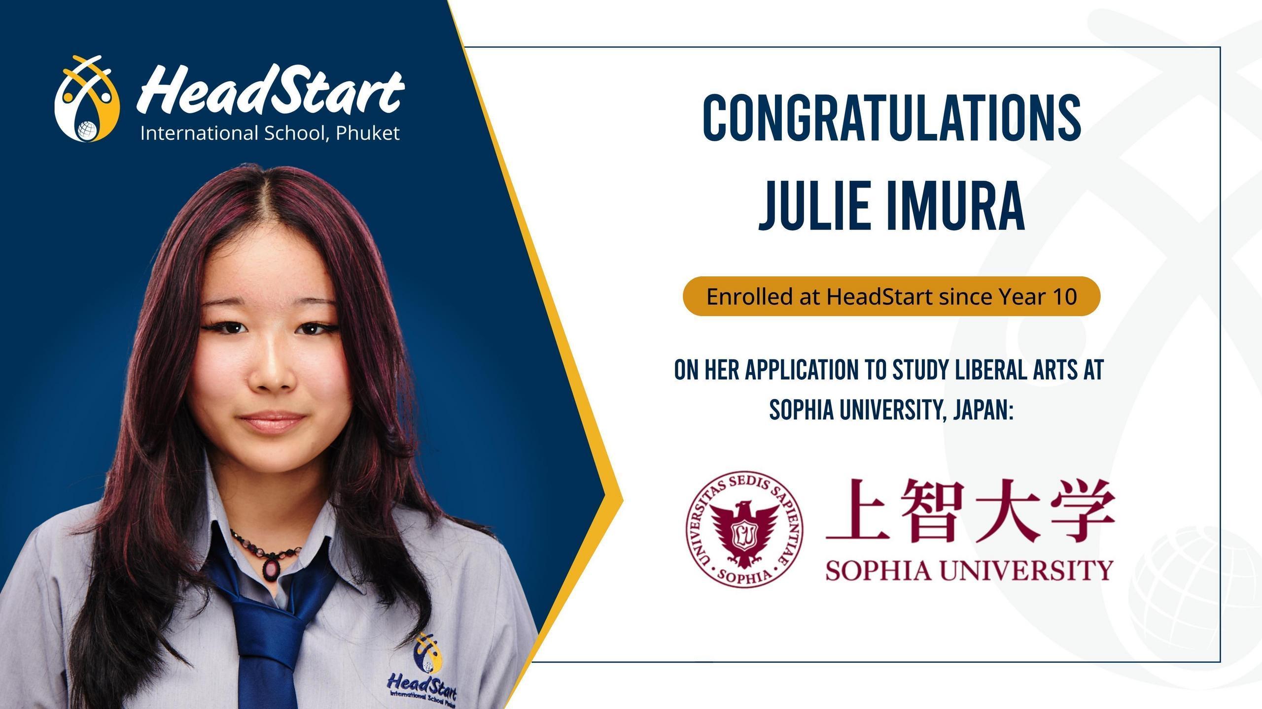 2026 University Offer Julie